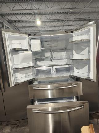 Samsung 28 cu. ft. Standard Depth 4-Door French Door Smart Refrigerator in Fingerprint Resistant Stainless Steel - Item #1209108