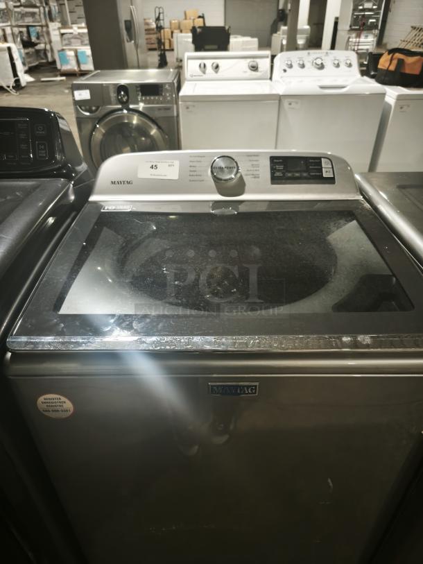 27" Maytag MVW6230HC 5.4 Cu. Ft. Smart Top Load Washer with Extra Power Button, sleek design, excellent condition.