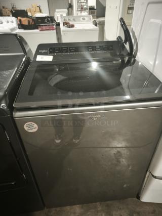 Whirlpool 4.7 Cu. Ft. Top Load Washer, Model WTW5105HC2, Chrome Shadow finish, Pretreat Station, excellent condition.