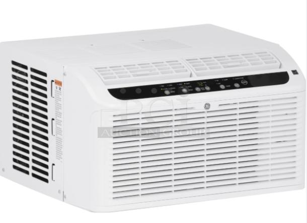 GE 6,200 BTU Ultra Quiet Window AC, Model AHD06LZ, for rooms up to 250 sq. ft. Features digital display and control panel.