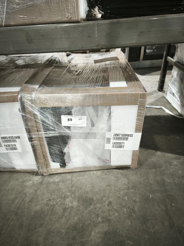 GE 1.9 cu. ft. Over-the-Range Sensor Microwave Oven in box, model JVM7195RWSS, stainless steel, new condition.