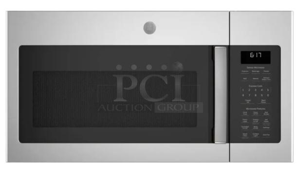 GE 1.7 Cu. Ft. Over-the-Range Sensor Microwave Oven, Model JVM6175SKSS, stainless steel, touch control panel, excellent condition.