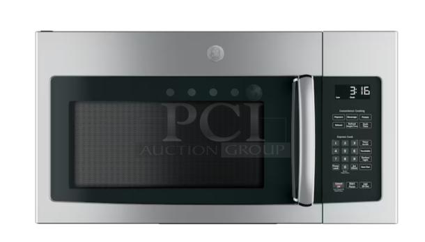 GE 1.6 cu. ft. over-the-range microwave, model JNM3163RJSS, stainless steel, digital display, keypad, excellent condition.