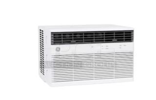 GE 24,000 BTU smart window AC, model AWCS24WWL, white. Ideal for extra-large rooms. Features electronic controls.