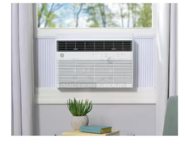 GE® 24,000 BTU Smart Electronic Window Air Conditioner, white, model AWCS24WWL, for extra-large rooms.