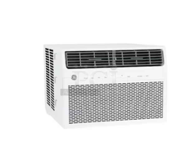 BRAND NEW GE 14,000 BTU window air conditioner, model AWFS14WWL, for rooms up to 700 sq. ft, white finish, smart electronic controls.