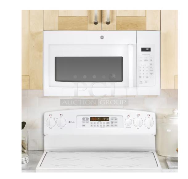 GE 1.6 Cu. Ft. Over-the-Range Microwave, White, Model JVM3160DFWW. Features convenience cooking controls.