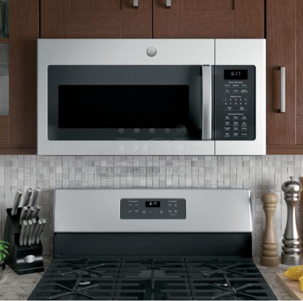 BRAND NEW GE® 1.7 Cu. Ft. Microwave, model JVM6175YKFS, fingerprint-resistant stainless steel, over-the-range, sensor cooking.
