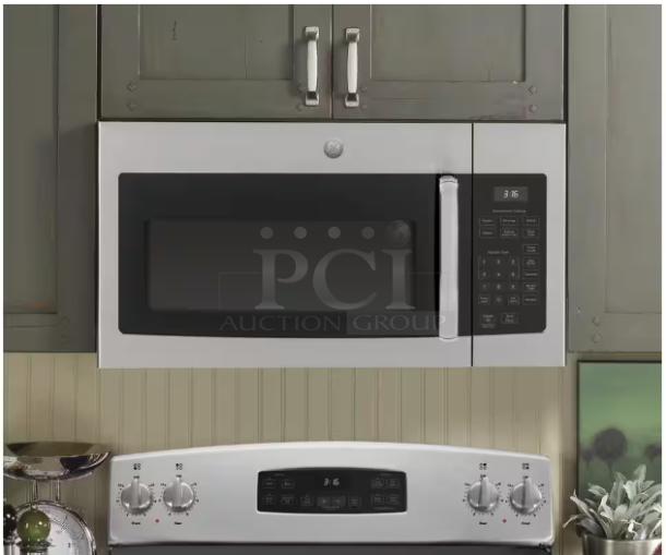 BRAND NEW GE JVM3160RFSS 1.6 cu. ft. over-the-range microwave, scratch and dent condition, with convenience cooking controls.