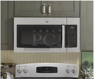 BRAND NEW SCRATCH AND DENT GE 1.6 cu. ft. Over-the-Range Microwave Oven with Convenience Cooking Controls - Item #1209899