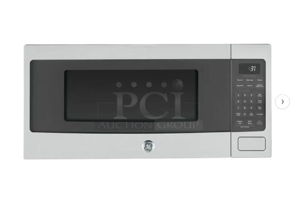 BRAND NEW GE Profile 1.1 Cu. Ft. Countertop Microwave, model PCHK11S1WSS, stainless steel, scratch and dent condition.