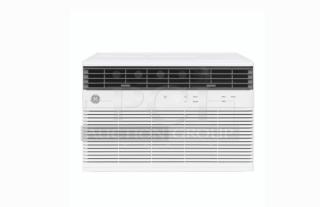 GE® 10,000 BTU Smart Electronic Window Air Conditioner, model awcs10wwf, for rooms up to 450 sq. ft., white.