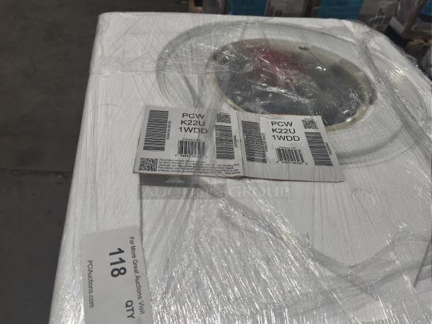 Brand new GE Profile 2.2 Cu. Ft. Built-In Sensor Microwave Oven, model PCWK22U1WDD. Scratch and dent condition.