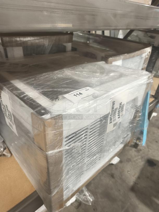 BRAND NEW GE® 14,000 BTU Smart Window AC, Model AWFS14WWL, for large rooms. Scratch and dent condition, factory packaging.
