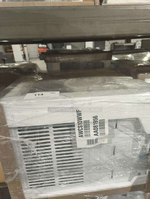 Brand new GE 14,000 BTU Smart Window Air Conditioner, model AWFS14WWL, for rooms up to 700 sq. ft, minor scratches.