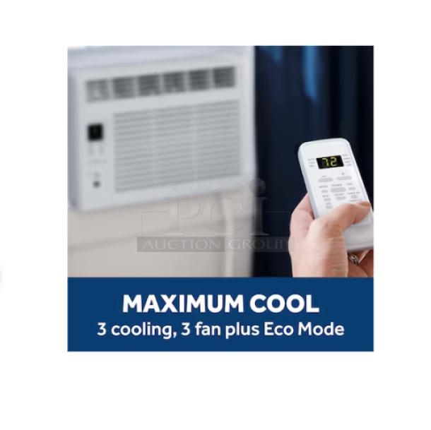 BRAND NEW GE 6,000 BTU Electronic Window AC, Model AWFS06BWL, remote, 3 cooling modes, eco mode, for rooms up to 250 sq. ft.