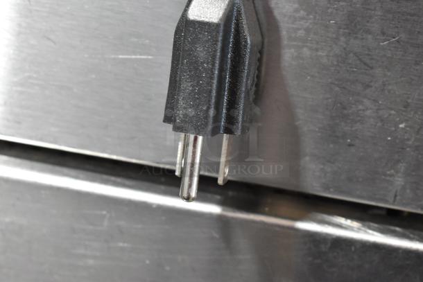 Alto Shaam 1200-UP commercial holding cabinet, stainless steel, mobile, 16-pan capacity, 120V plug shown.