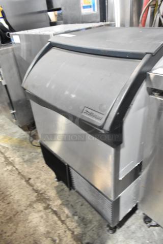 2018 Scotsman CU1526MA-1E stainless steel undercounter ice machine, 115 volts, 1 phase, black lid, commercial use.
