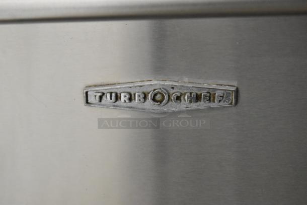 Turbochef NGC stainless steel rapid cook oven, commercial countertop, 208/240V, 1 phase, Turbochef logo visible.