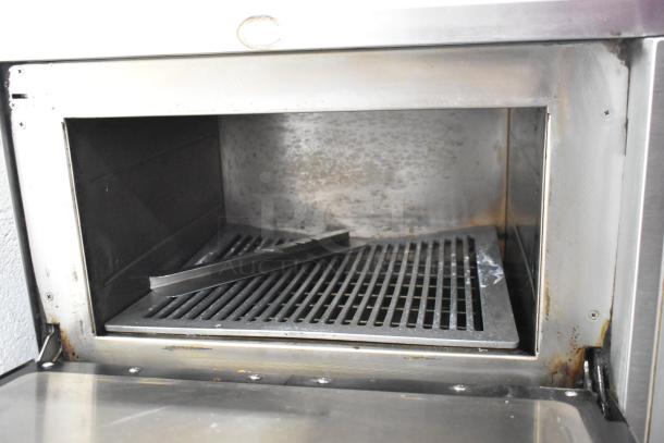 Turbochef NGC stainless steel rapid cook oven interior, commercial countertop model showing wear. 208/240V, 1 Phase.