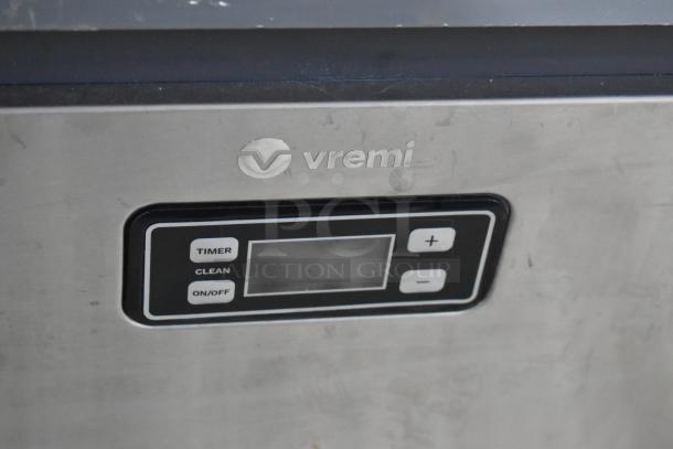 2023 Vremi Stainless Steel Ice Machine, self-contained, undercounter, digital display, 115V, 1 phase, commercial use.