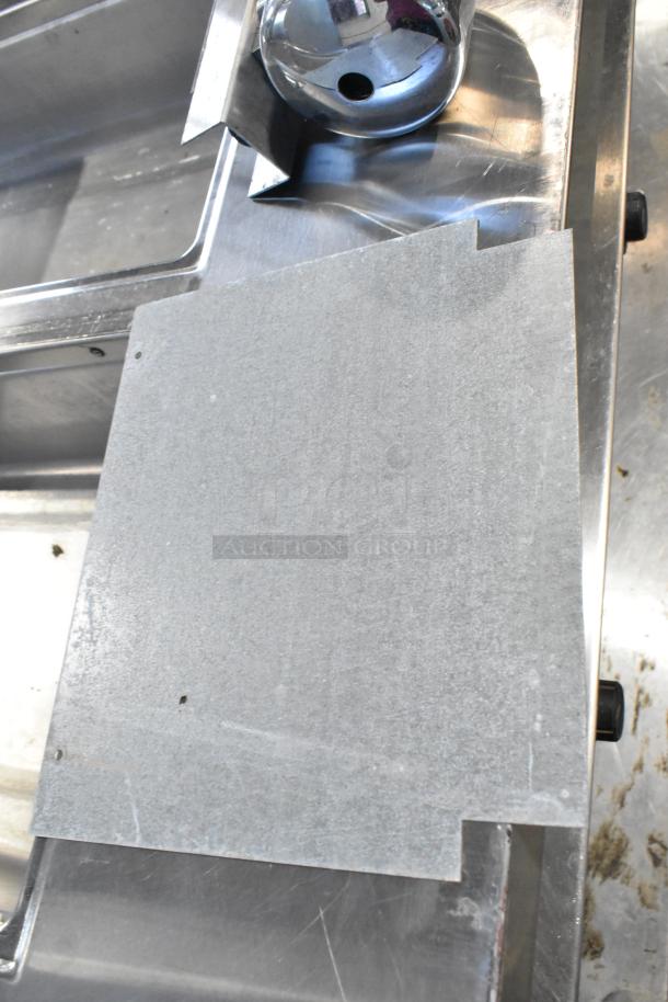 Taylor 340-27 stainless steel commercial countertop single flavor frozen beverage machine, 208-230V, 1 phase, shown in used condition.