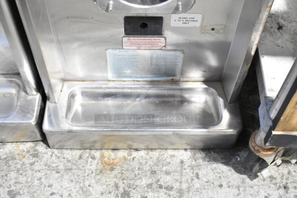 Taylor 340-27 stainless steel frozen beverage machine, 208-230V, 1 phase, commercial countertop model, visible control panel.
