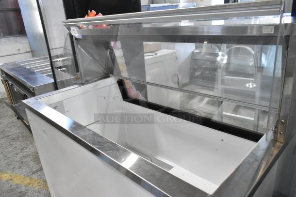 Master Bilt HF100WWG/OL metal ice cream dipping cabinet, 208-230V, 1 phase, featuring stainless steel frame, commercial-grade.