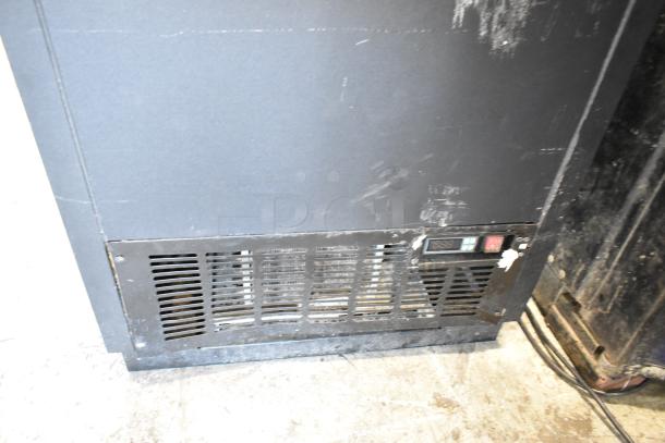 U Star USGF-1L metal commercial back bar cooler with sliding lid, 115 volts, 1 phase. Visible wear, digital controls.