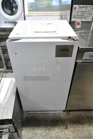 2025 KoolMore KM-BIM66-NSS stainless steel ice maker. Scratch and dent; 66lb/day output, drain pump, 115V, 1 phase.