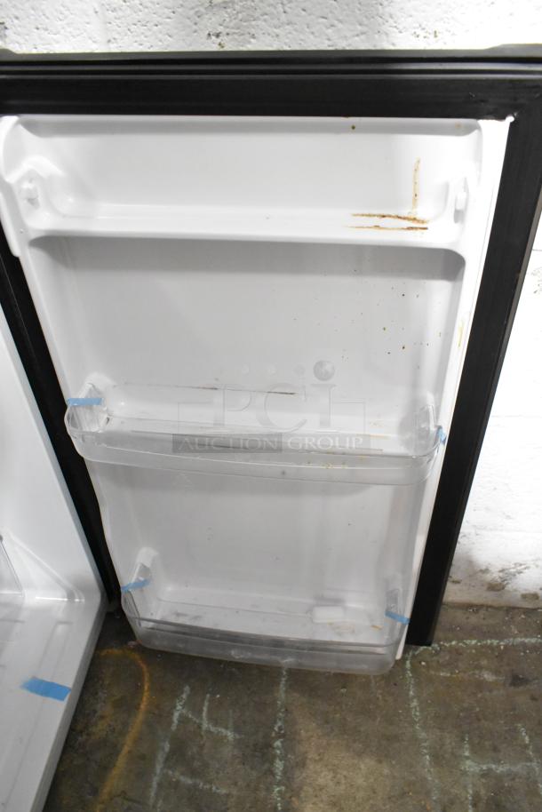 Vissani HVDR45PS stainless steel cooler with freezer, new condition, scratch and dent marks. 115 Volts, 1 Phase.