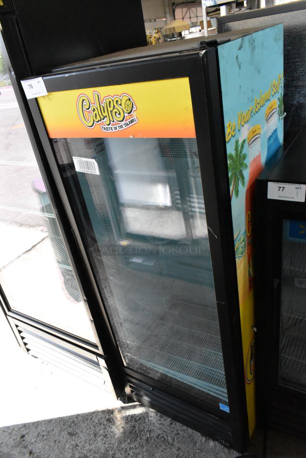 IDW G-12-F334B-HC commercial cooler, single glass door, Calypso branding, poly coated racks, 115V, 1 phase.