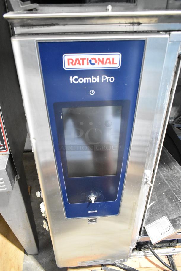 Rational iCombiPro convection oven, stainless steel, electric, LM100CE.AXXXX model, 440/480V, 3 phase, touchscreen display.