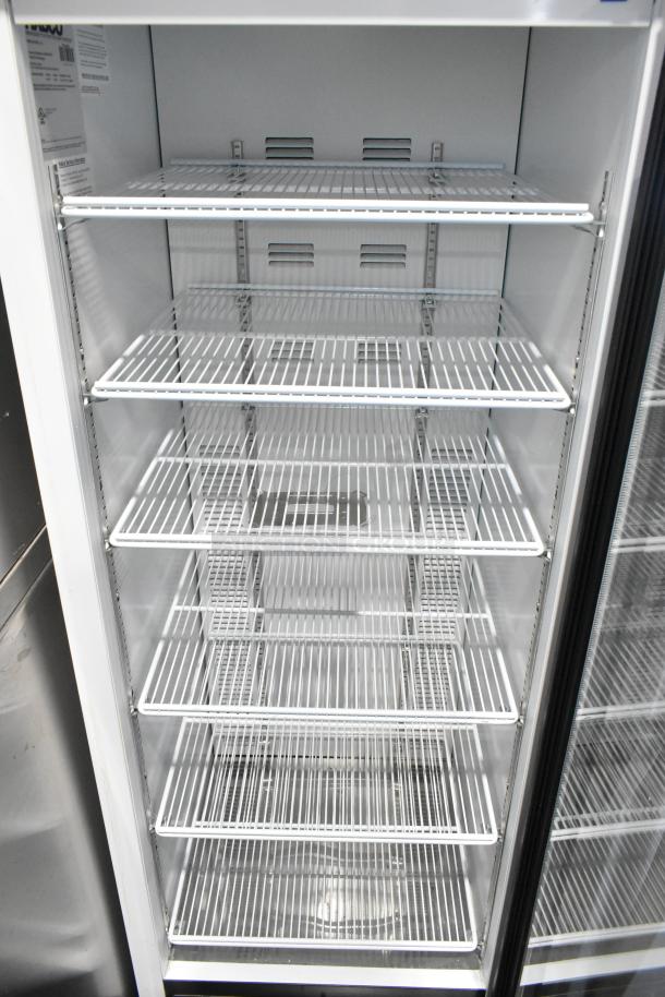 2019 Habco SE18 commercial cooler, single door, with poly-coated racks. Excellent condition, 115 volts, 1 phase.