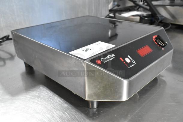 2018 CookTek MC1800 induction range, stainless steel, single burner, 120V, 1 phase, excellent condition, digital controls.