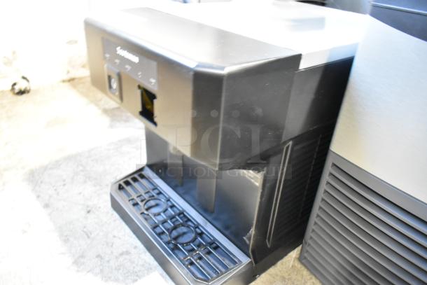 Brand new Scotsman HID207ABX-1A ice machine, scratch and dent, 7 lb. bin, push button dispensing, 196 lb. capacity.