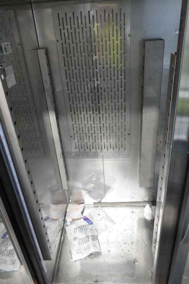 Brand new Avantco 178Z2RGHC stainless steel 2-door cooler, poly coated racks, 115V, 1 Phase, scratch and dent condition.