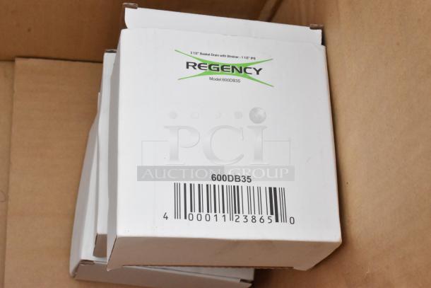 Regency 600DB35 packaging for 3-bay stainless steel commercial sink, model 600S31824218. Brand new, scratch and dent condition.