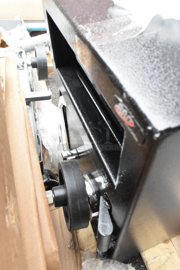 Black steel depository safe with electronic keypad lock, 14" x 14" x 20", brand new scratch and dent condition.