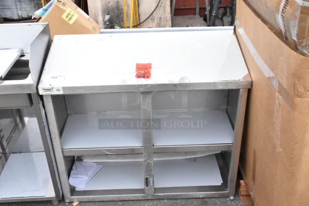 BRAND NEW Regency 600WCH1536 36" stainless steel wall cabinet, scratch and dent, hinged doors, visible label.