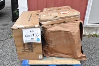 4 BRAND NEW SCRATCH AND DENT! Boxes Including Sink, Fryer Baskets. See Description for Details. 4 Times Your Bid! - Item #1211080