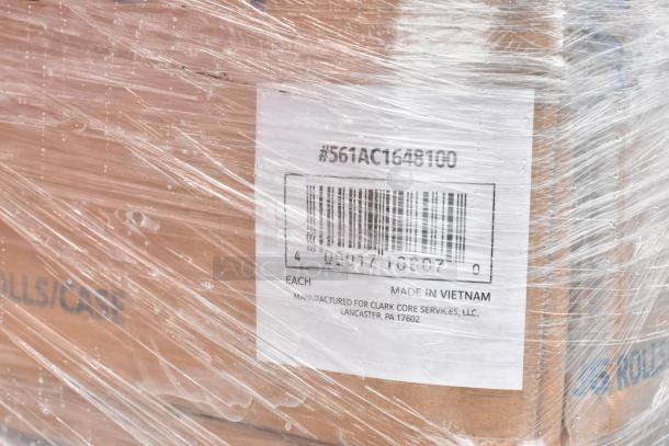 60 boxes of Lavex 1.6 mil acrylic carton sealing tape, 48 mm x 100 m, 36 rolls per case, scratch and dent condition, labeled #561AC1648100.