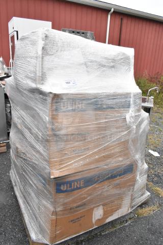 29 new boxes, partially wrapped, containing condiments caddy, delimer, jugs, plates, and dishes. Some are scratch and dent.