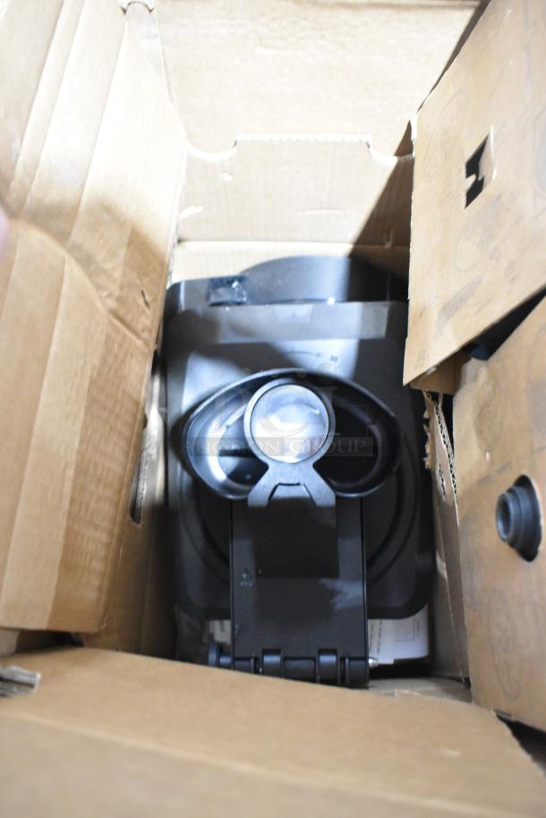 Brand new Sammic CK-24V food processor, slightly scratched in box. Combi machine visible with protective packaging.