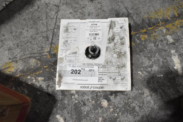 Brand new scratch and dent Robot Coupe 28129W dicing disk, 8mm, 5/16", in package with visible labeling.