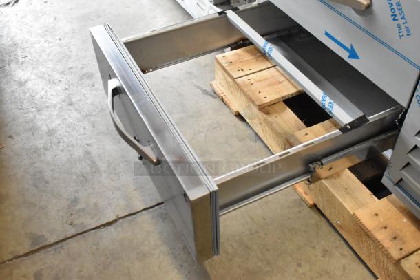 Beverage Air WTFCS36HC stainless steel chef base, 2 drawers, brand new scratch and dent, 115 volts, 1 phase.