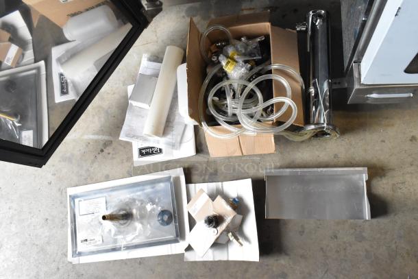 Brand new Perlick DDS36 kegerator with stainless steel components, hoses, and installation parts, 115V, 1 Phase, slight scratches/dents.