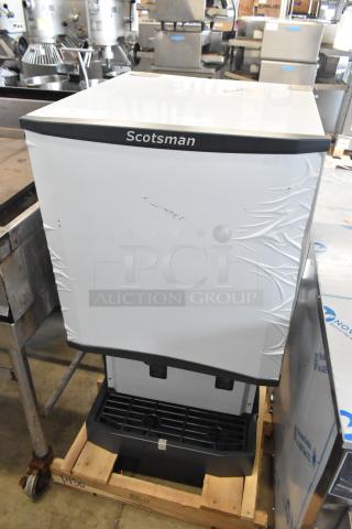 BRAND NEW SCRATCH AND DENT 2024 Scotsman HID540A-1A stainless steel ice machine and water dispenser, 40 lb bin, 115V.