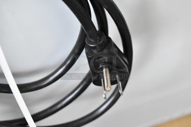 Black power plug and cord for Scotsman HID540A-1A ice machine, showing standard 115-volt configuration.