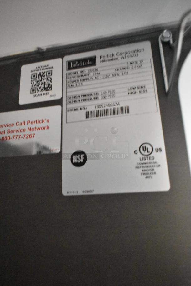 Brand new Perlick DDS36 stainless steel kegerator label, 115V, 1 Phase, NSF and UL listed.
